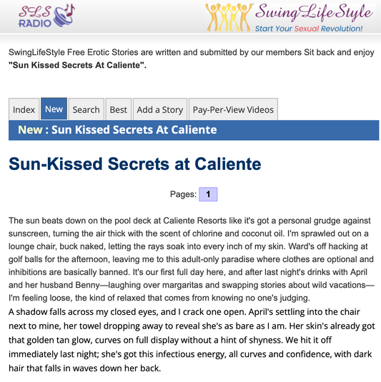 Bridge to SwingLifestyle Story: Sun-Kissed Secrets at Caliente