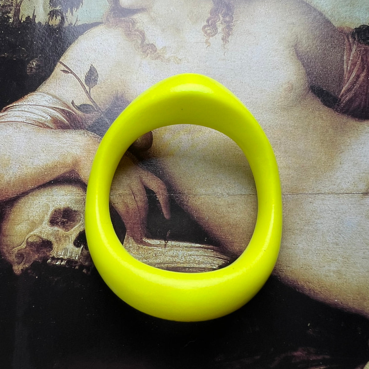 Ready to be shipped - JNada - Yellow Neon Polished 50MM/1.97INCH