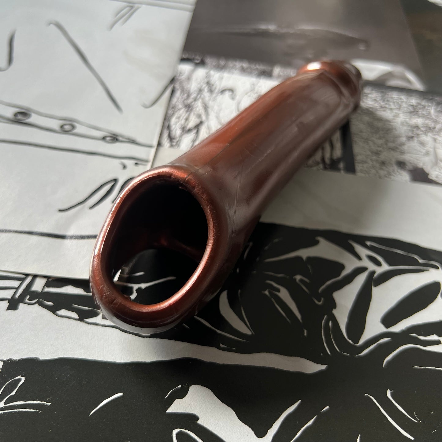 Penis Sleeve Brown SAMPLE 173MM 36MM