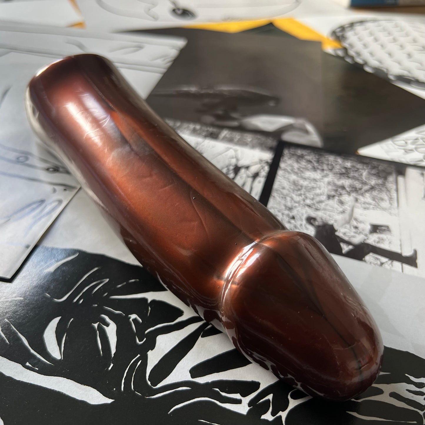 Penis Sleeve Brown SAMPLE 236MM 45.6MM