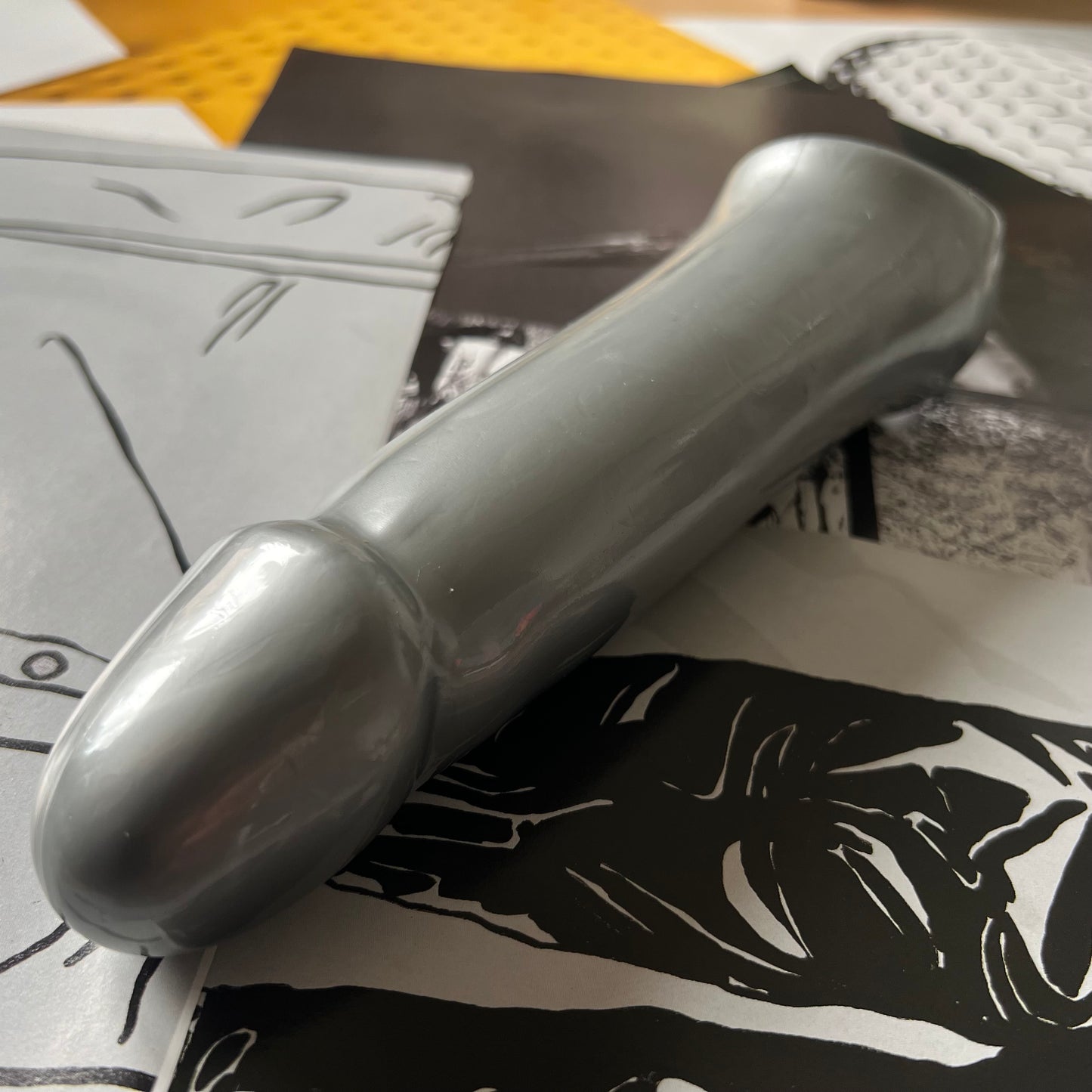 Penis Sleeve Grey SAMPLE 236MM 45.6MM